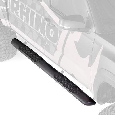 V3 Series Aluminum 5 Inch Elipse Side Steps with Mounting Brackets Textured Black 2015-2019 Silverado/Sierra 2500 HD Go Rhino