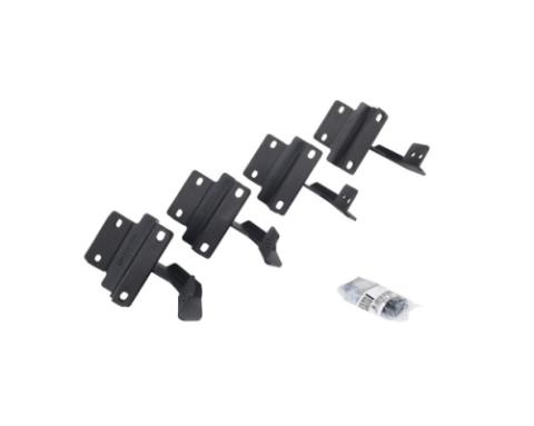 V3 Series Aluminum 5 Inch Elipse Side Steps with Mounting Brackets Textured Black 2015-2026 Ford F-150/ F-250/F-350 Extended Cab Go Rhino