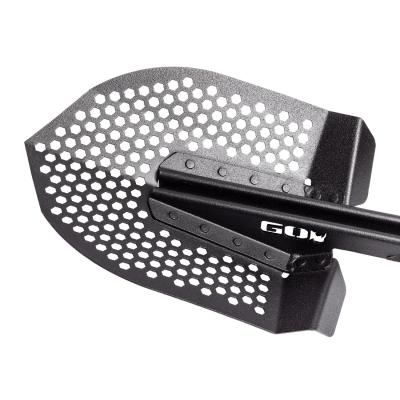 Xventure Gear Perforated Stackable Shovel Textured Black Go Rhino