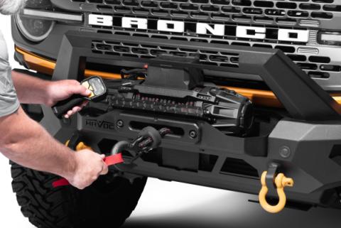 RealTruck Traction Recovery 13K Winch Black Go Rhino