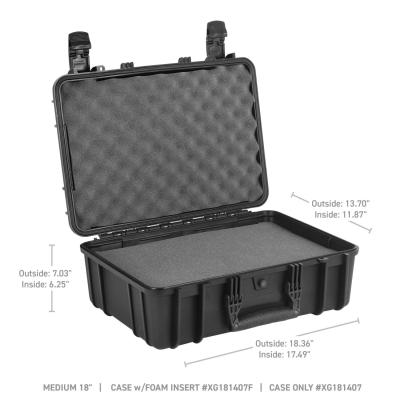 Xventure Gear Hard Case With Foam Medium Box 18 Inch Textured Black Go Rhino