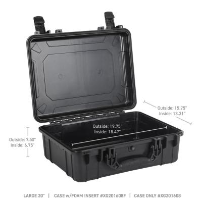 Xventure Gear Hard Case Large Box 20 Inch Textured Black Go Rhino