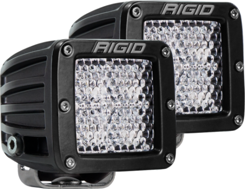 Diffused Surface Mount Black Pair D-Series Pro RIGID Industries
