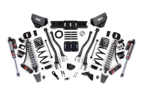 14-18 Ram 2500 4WD 4 Inch 4-Link Suspension Lift Kit, 2.5 Inch Rear, Coil Spring, Diesel - Fox 2.5 Performance Elite Series C/O Front, Fox 2.5 Performance Elite Series Rear BDS Suspension