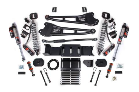 19-24 Ram 2500 4WD 3 Inch Radius Arm Suspension Lift Kit, 1.25 Inch Rear, Coil Spacer, Diesel - Fox 2.5 Performance Elite Series C/O Front, FOX 2.0 Front Bump, Fox 2.5 Performance Elite Series Rear BDS Suspension