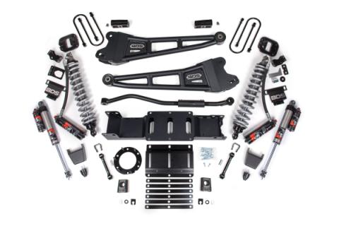 19-24 Ram 3500 4WD 3 Inch Radius Arm Suspension Lift Kit, 2 Inch Rear, Block w/Overload, 6 Bolt Diesel - Fox 2.5 Performance Elite Series C/O Front, Fox 2.5 Performance Elite Series Rear BDS Suspension