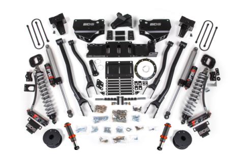 19-24 Ram 3500 4WD 6 Inch 4-Link Suspension Lift Kit, 5 Inch Rear, Block w/o Overload, 8 Bolt Diesel - Fox 2.5 Performance Elite Series C/O Front, FOX 2.0 Front Bump, Fox 2.5 Performance Elite Series Rear BDS Suspension