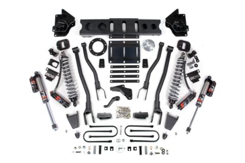 13-18 Ram 3500 4WD 4 Inch 4-Link Suspension Lift Kit, 2 Inch Rear, Block, 6 Bolt Diesel - Fox 2.5 Performance Elite Series C/O Front, Fox 2.5 Performance Elite Series Rear BDS Suspension