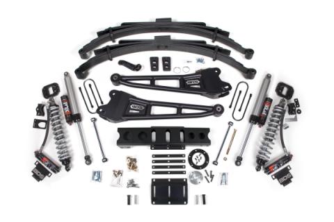 13-18 Ram 3500 (Diesel) 6 Inch Coilover Conversion Kit, 4.5 Inch Rear Lift, Leaf Spring, 6 Bolt - Fox 2.5 Performance Elite Series C/O, Fox 2.5 Performance Elite Series Shocks BDS Suspension