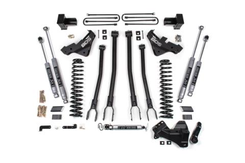 23-26 Ford F-250/F-350 Super Duty 4WD 5 Inch 4-Link Suspension Lift Kit, 3 Inch Rear, Block, Diesel - Fox 2.5 Performance Elite Series Shocks BDS Suspension