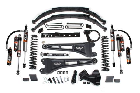 23-26 Ford F-250/F-350 SRW 4WD 7 Inch Radius Arm Suspension Lift Kit, 6 Inch Rear, Leaf Spring, Diesel - Fox 2.5 IFP Performance Series Front and Rear BDS Suspension