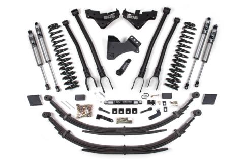 23-26 Ford F-250/F-350 4WD 5 Inch 4-Link Suspension Lift Kit, 3 Inch Rear, Block (W/O Overload), Gas - Fox 2.0 IFP Performance Series Shocks Front and Rear BDS Suspension
