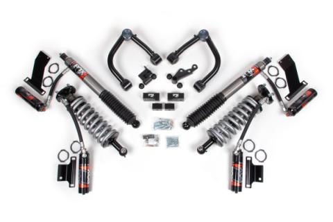 22-26 Toyota Tundra TRD Pro 4WD, 1 Inch Coilover Leveling Kit, 0 Inch Rear Lift - Fox 2.5 Performance Elite Series C/O Front, Fox 2.5 Performance Elite Series Rear Shock BDS Suspension