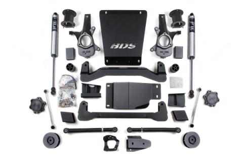 07-14 Chevrolet SUV - GMC SUV 4WD 4.5 Inch Suspension Lift Kit, 3 Inch Rear Lift, Spacer, Fox 2.0 IFP Performance Series Shocks BDS Suspension