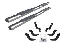 4 Inch 1000 Series SideSteps &amp;amp; Bracket Kit Stainless Steel 2015-2026 Ford F-150/ F-250/F-350 Go Rhino