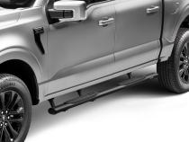 4 Inch 1000 Series SideSteps &amp;amp; Bracket Kit Textured Black 2015-2026 Ford F-150/ F-250/F-350 Go Rhino