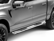 5 Inch 1000 Series Side Steps with Mounting Brackets Kit Polished Stainless Steel 2015-2026 Ford F-150/ F-250/F-350 Go Rhino