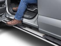 5 Inch 1000 Series Side Steps with Mounting Brackets Kit Polished Stainless Steel 2015-2026 Ford F-150/ F-250/F-350 Go Rhino