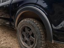 Black OE Style Smooth Finish Rear Fender Flares For 2017-2022 Ford F250 Super Duty 2017-2022 F350 Super Duty W/98 Inch Bed Bushwacker