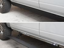 RealTruck VoltStep Electric Running Board Kit Textured Black 2019-2026 Sierra 1500 2020-2026 Sierra 2500/3500 HD Go Rhino