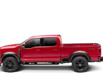 Black Pocket/Rivet Style Smooth Finish 4-Piece Fender Flare Set For 2023-2026 Ford F250/350 Bushwacker