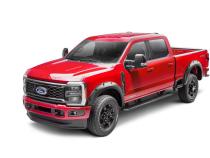 Black Pocket/Rivet Style Smooth Finish 4-Piece Fender Flare Set For 2023-2026 Ford F250/350 Bushwacker