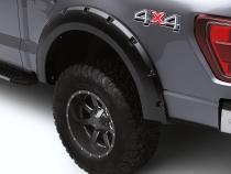 Black Forge Pocket/Rivet Textured Finish 4-Pc Fender Flare Set For 99-07 Ford F250/350 Excludes Dually Bushwacker