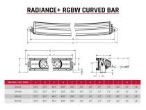 Radiance Plus Curved 40 Inch RGBW Light Bar RIGID Industries