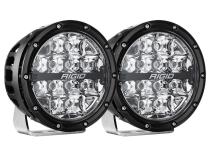 360-Series 6 Inch Off-Road Lamp Spot Beam RGBW Backlight Set of 2 Rigid Industries