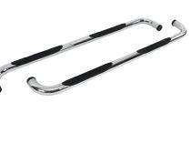4000 Series SideSteps With Mountins Bracket Kit Polished Stainless Steel 1999-2013 Silverado/Sierra 1500/2500/3500 HD Go Rhino