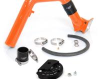 Max Flow Bridge and Cold Side Tube Over Alt for 07.5-10 Chevrolet/GMC Duramax LMM M and M Orange HSP Diesel