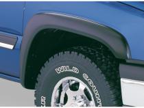 Black Extendafender Style Smooth Finish 4-Piece Fender Flare Set For 99-07 Silverado/Sierra Trucks (Check Application Guide) Bushwacker