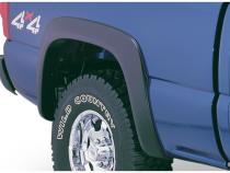 Black Extendafender Style Smooth Finish 4-Piece Fender Flare Set For 99-07 Silverado/Sierra Trucks (Check Application Guide) Bushwacker