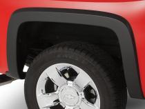 Black OE Style Smooth Finish 4-Piece Fender Flare Set For 14-18 Chevrolet 1500, 19 Silverado Ld, 15-19 Chevrolet Silverado 2500/3500 (Excludes Dually) Bushwacker