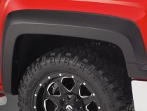 Black Extendafender Style Smooth Finish 4-Piece Fender Flare Set For 2019 Chevrolet Silverado 1500 Ld, 2014-2018 Silverado 1500, 2015-2019 Silverado 2500 Hd/3500 Hd Fits 78.8/97.8 Inch Bed Bushwacker