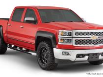 Black Extendafender Style Smooth Finish 4-Piece Fender Flare Set For 2019 Chevrolet Silverado 1500 Ld, 2014-2018 Silverado 1500, 2015-2019 Silverado 2500 Hd/3500 Hd Fits 78.8/97.8 Inch Bed Bushwacker