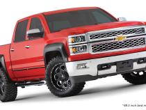 Black Extendafender Style Smooth Finish 4-Piece Fender Flare Set For 2019 Chevrolet Silverado 1500 Ld, 2014-2018 Silverado 1500, 2015-2019 Silverado 2500 Hd/3500 Hd Fits 78.8/97.8 Inch Bed Bushwacker