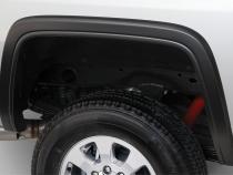 Black OE Style Smooth Finish 4-Piece Fender Flare Set For 2015-2018 Sierra 2500 Hd/3500 Hd Bushwacker