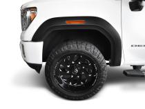 Black Extendafender Style Smooth Finish 4-Piece Fender Flare Set For 2020-2026 GMC Sierra 2500 Hd/3500 Hd Bushwacker