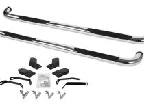 4000 Series SideSteps With Mountins Bracket Kit Polished Stainless Steel 2010-2026 Dodge Ram 2500/3500 Go Rhino