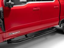 4000 Series SideSteps With Mounting Bracket Kit Powder Coat Black 2015-2026 Ford F-150 2017-2025 Ford F-250/F-350 Go Rhino