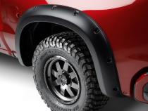 Black Forge Pocket/Rivet Textured Finish 4-Pc Fender Flare Set For 16-18 Chev Silverado 1500, 15-19 Chev Silverado 2500/3500 Includes 19 Silverado Ld Bushwacker