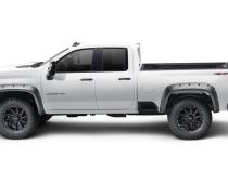 Black Forge Pocket/Rivet Textured Finish 4-Pc Fender Flare Set For 20-26 Chevrolet Silverado 2500/3500 Bushwacker