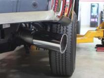 Monster Exhaust System 5-inch Single Exit Chrome Tip 17-26 Ford F250/F350/F450 6.7L Banks Power