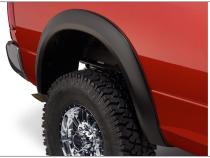 Black Extendafender Style Smooth Finish 4-Piece Fender Flare Set For 2010-2018 Dodge Ram 2500/3500 (Includes Dually) Bushwacker