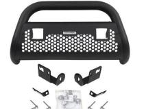 RC2 LR Bull Bar with Mounting Brackets and Two 3 Inch Light Holes Kit Textured Black 2014-2015 Sierra 1500 Go Rhino