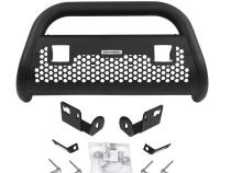 RC2 LR Bull Bar with Mounting Brackets &amp;amp; Two 3 Inch Cube Lights Textured Black 1999-2007 Ford F-250/F-350 Go Rhino