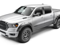 Black Forge Pocket/Rivet Textured Finish 4-Pc Fender Flare Set For 94-01 Dodge Ram 1500, 94-02 Dodge Ram 2500/3500 Excludes Dually Bushwacker