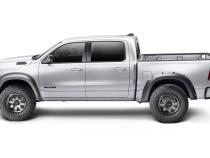 Black Forge Pocket/Rivet Textured Finish 4-Pc Fender Flare Set For 02-08 Dodge Ram 1500 03-09 Dodge Ram 2500/3500 Excludes Dually Bushwacker