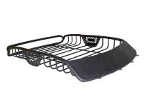 SR10 Tubular Steel Roof Rack with Black Fairings 60 Inch Long Textured Black Go Rhino
